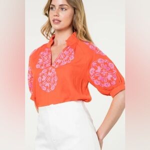 NWT THML Embroidered Top (XS)